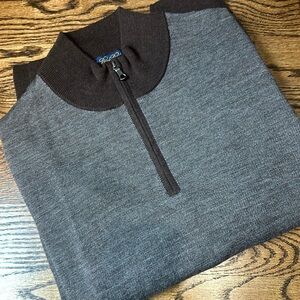 Brown Brooks Brothers Merino Wool Sweater